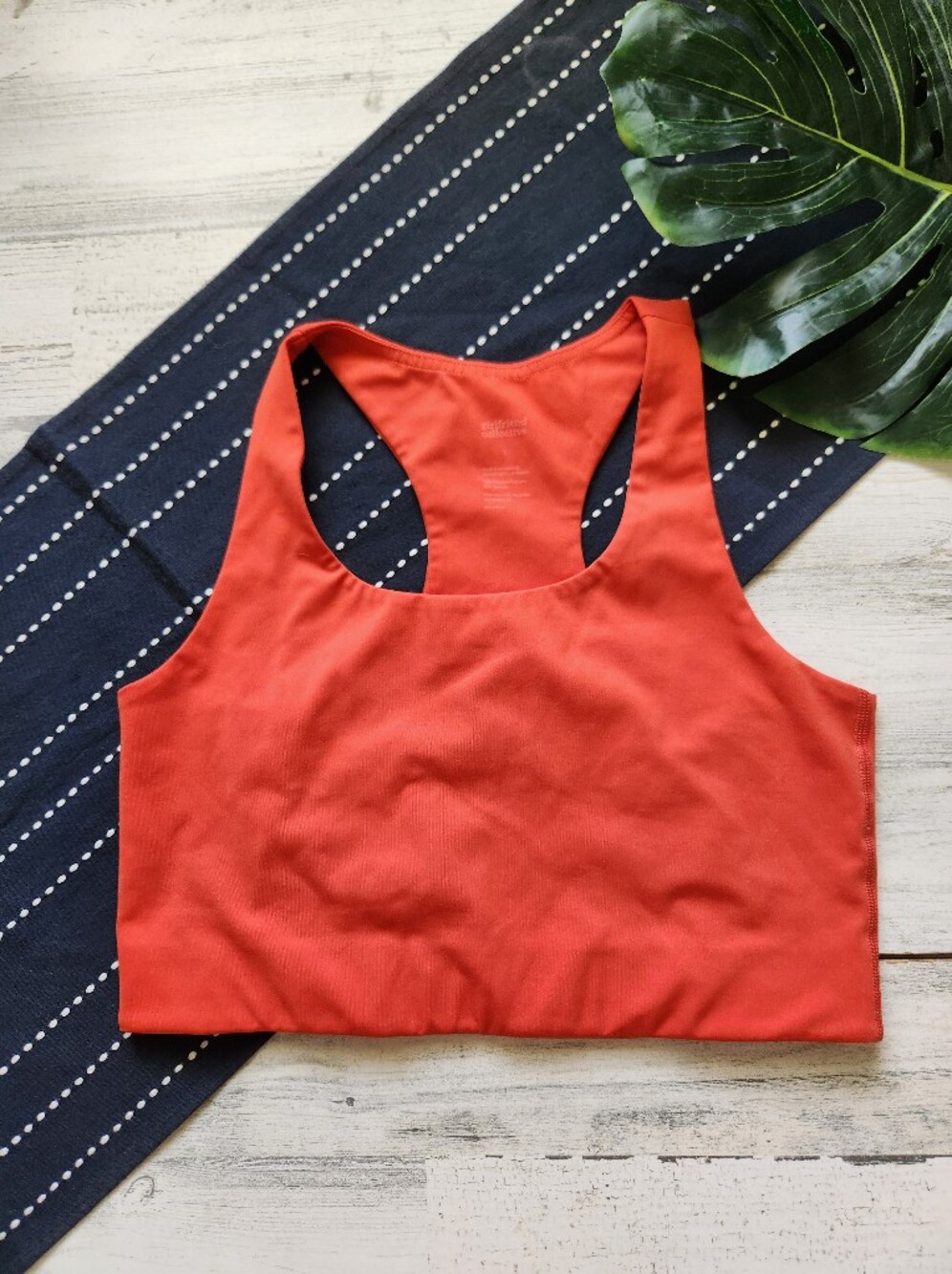 Girlfriend Collective Paloma Racerback Bra Orange Size Large